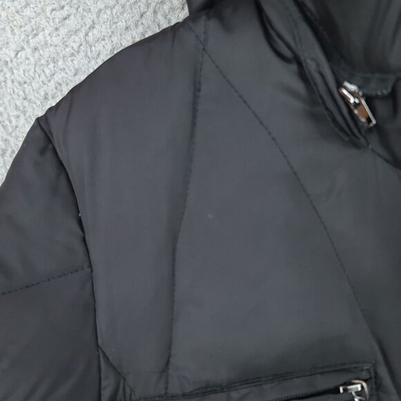 Marc New York Jacket Womens Xl Black Down Puffer Parka Hooded Faux Fur - Picture 11 of 13